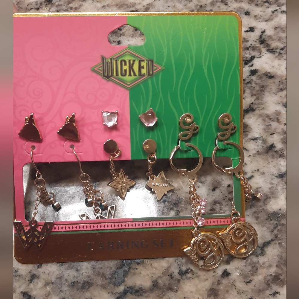 Wicked Earring Set with Gold and Silver Earrings - Picture 2 of 6